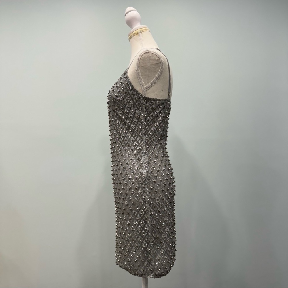 Fashion Nova Silver Roxi Dress Size Medium - Picture 5 of 12